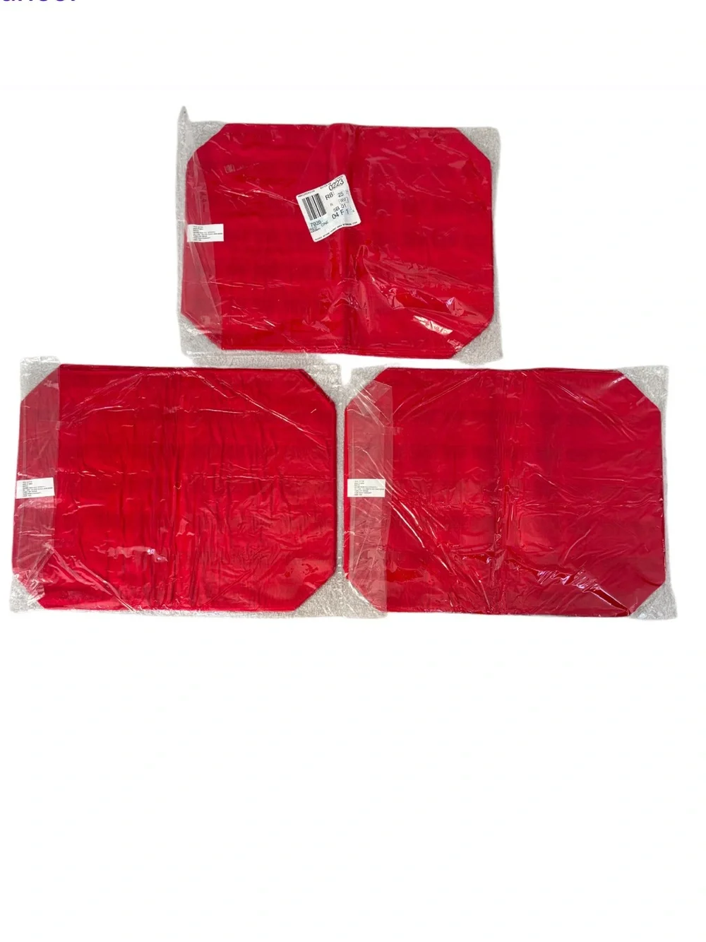 VTG NIP Chadwick's of Boston Christmas Tree Gingham 24 Pc - Set 12 Napkin 12 Mat